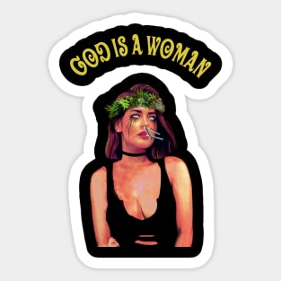 GOD IS WOMAN Sticker